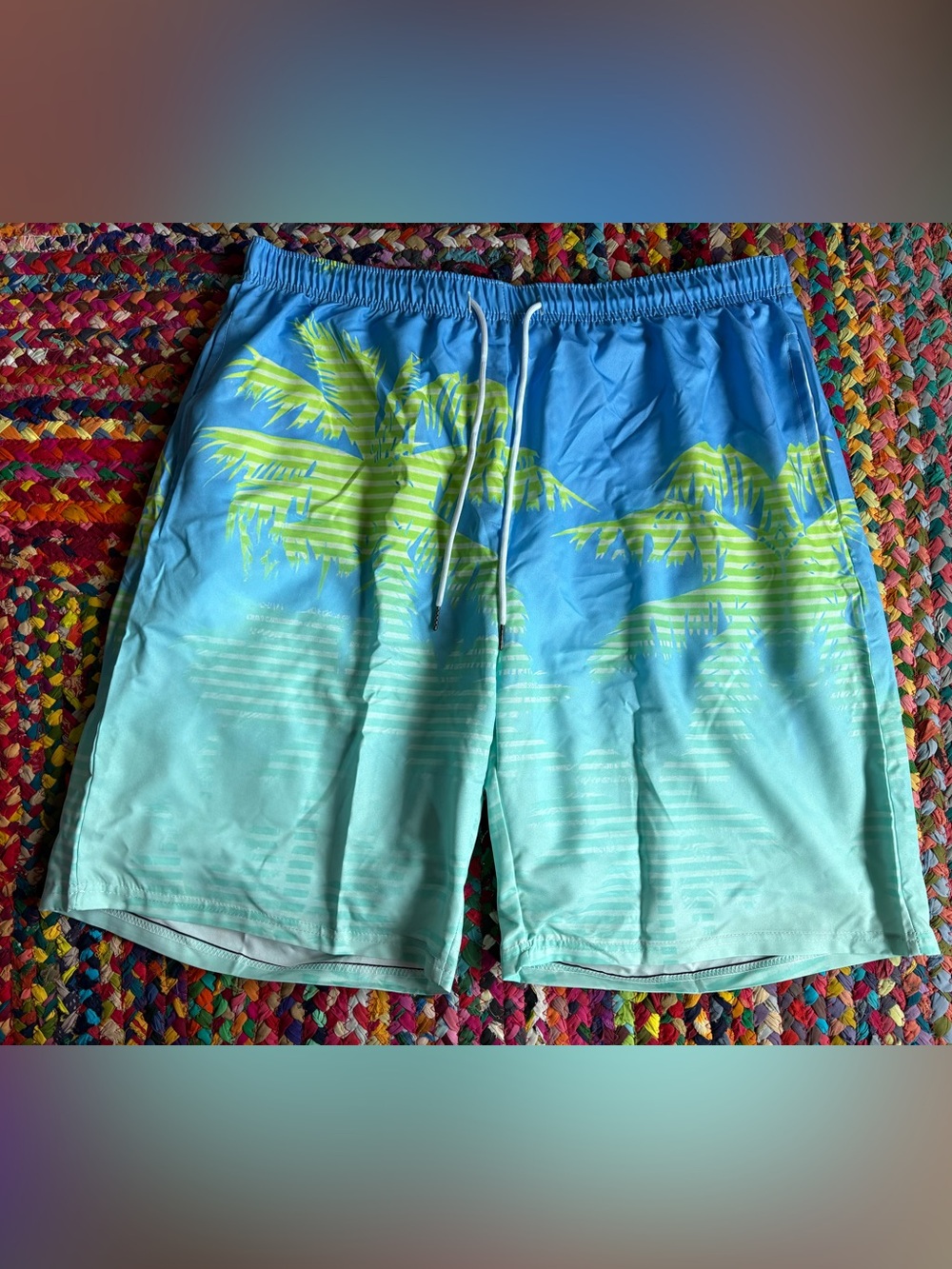 PALM TREE MEN SWIMSUIT TRUNKS